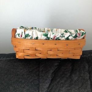 Longaberger Basket with Leather Handles